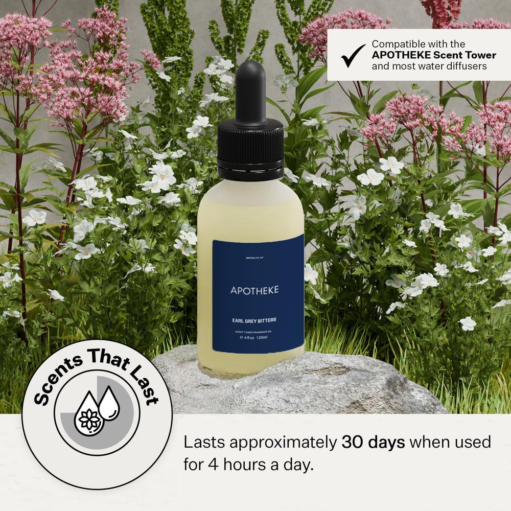 APOTHEKE dry-nano-mist shows gentle lasting aroma without overpowering spaces