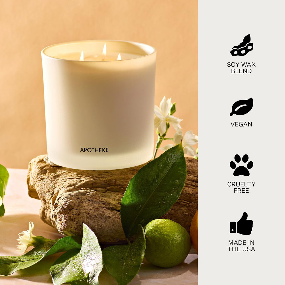 Luxurious APOTHEKE candle suitable for housewarmings and celebrations.