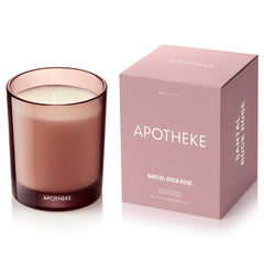 APOTHEKE Santal Rock Rose Petite Candle front view for a welcoming space