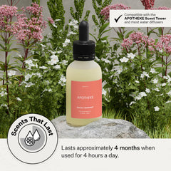 Scent Tower in use delivering even nano-mist aroma from APOTHEKE.