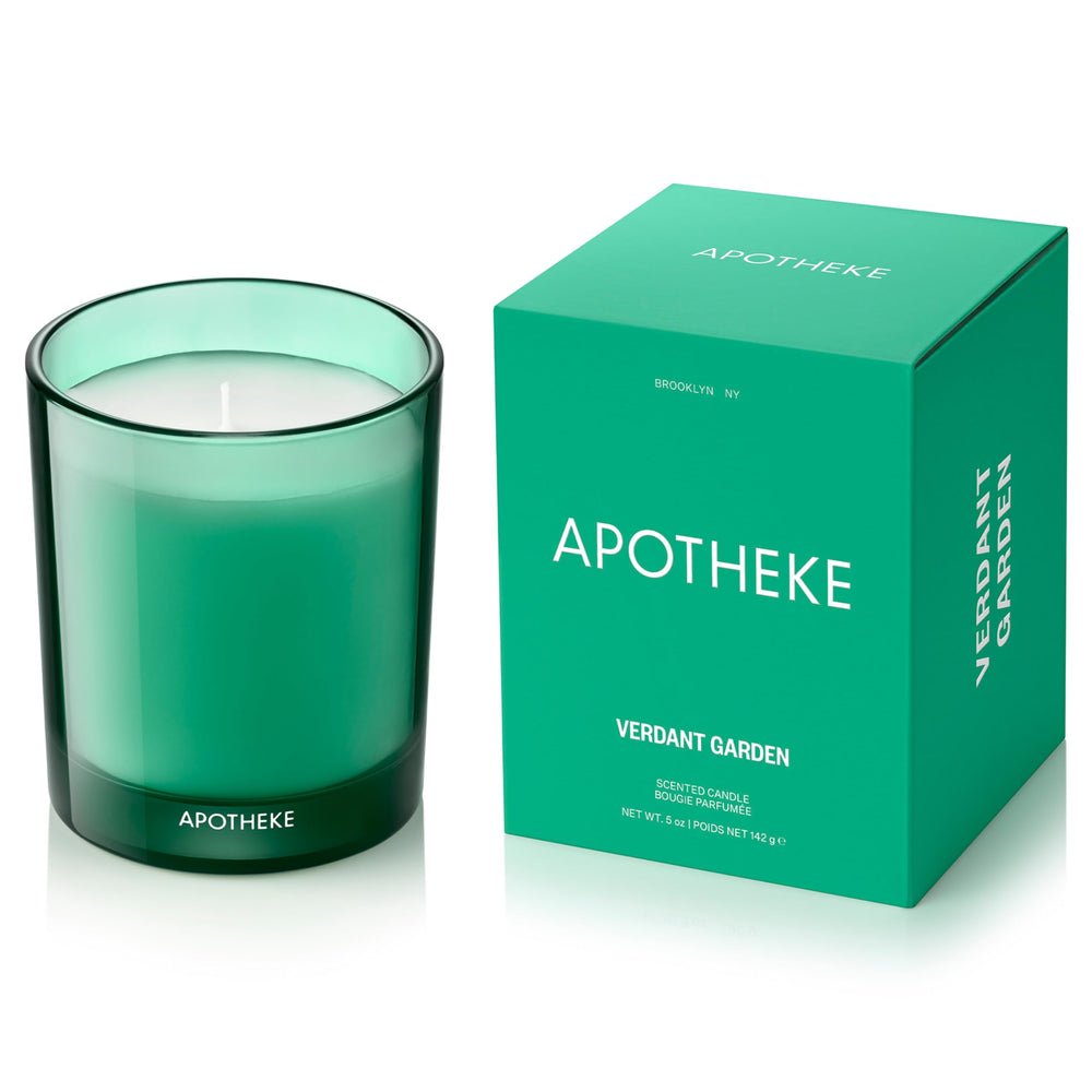 APOTHEKE Verdant Garden candle jar delivers a long-lasting fragrance for any room.