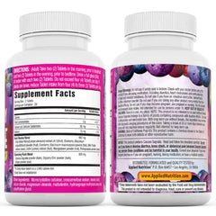 Applied Nutrition Acai Berry Cleanse routine guide promoting a two-week reset.