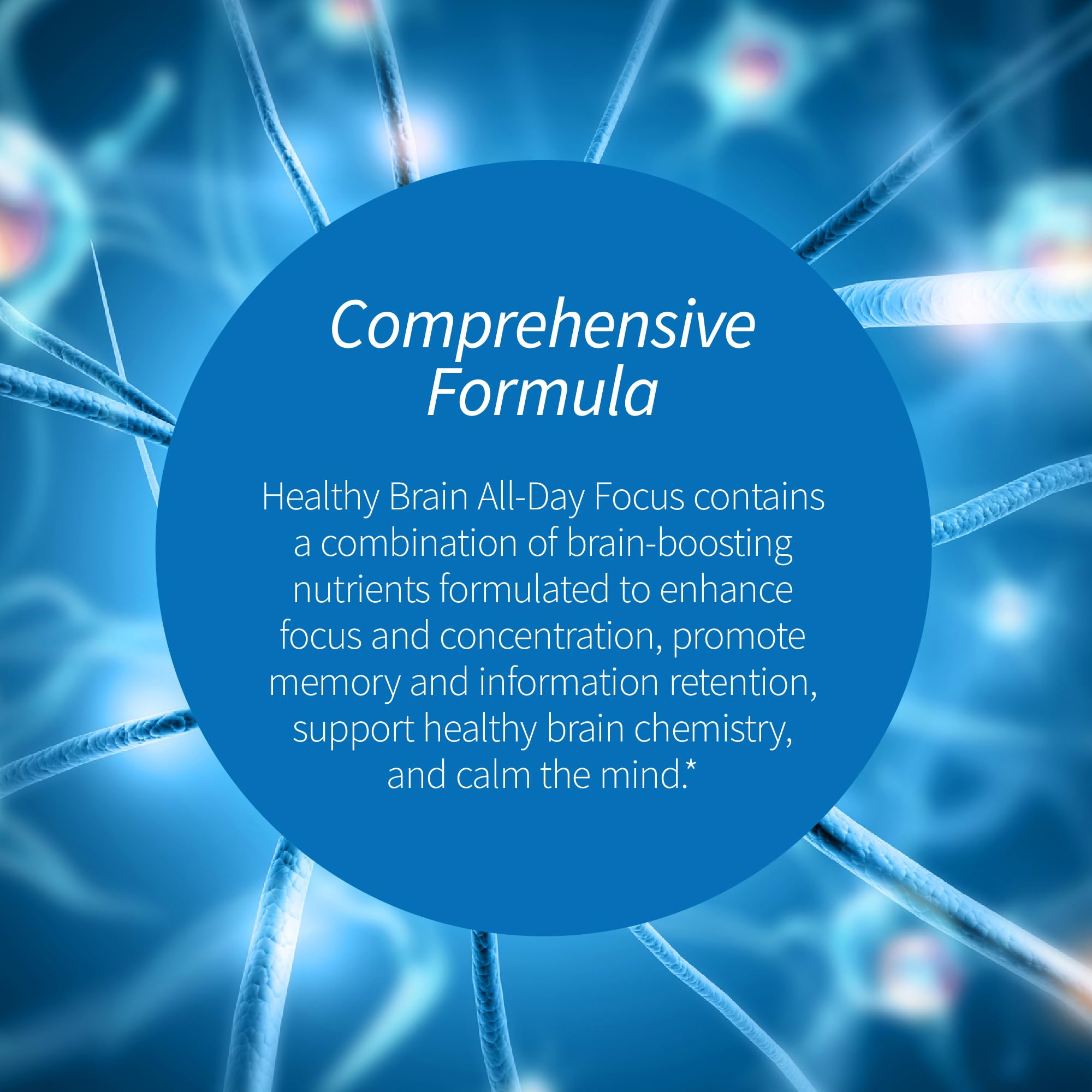Applied Nutrition Healthy Brain All-Day Focus label highlighting turmeric extract