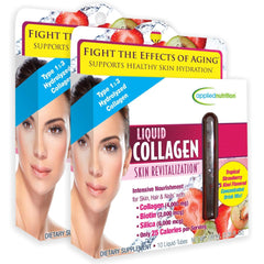 Applied Nutrition Liquid Collagen bottle supporting skin hydration and nourishment.