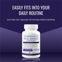 Box and bottle displayed to suggest convenient daily supplementation.