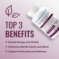 Approved Science Adrenasyl bottle dosage label for consistent use.