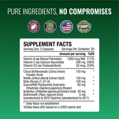 Approved Science Allergysyl Made in USA packaging emphasizing quality and vegan formula