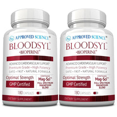 Approved Science Bloodsyl bottle of capsules for daily wellness support.