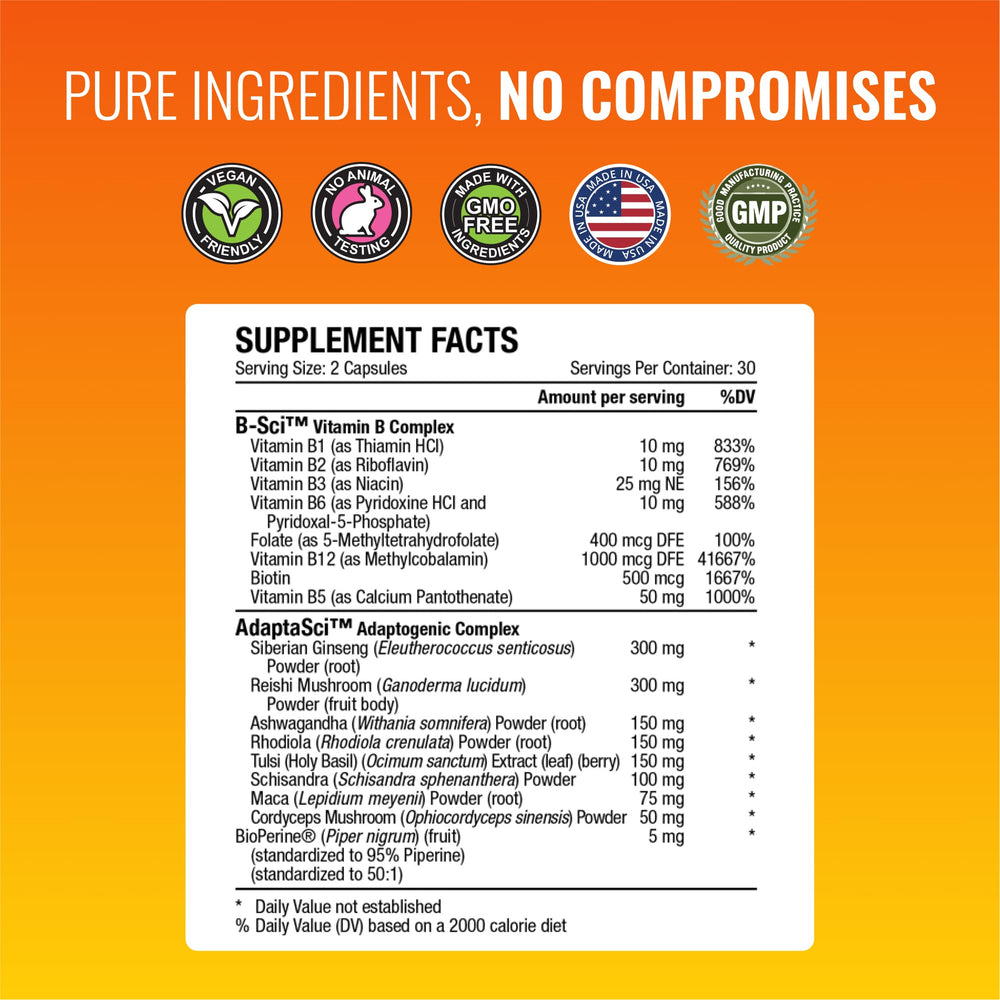 Approved Science Energysyl daily routine setup suggests easy, caffeine-free supplementation.