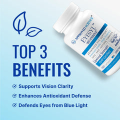 Capsules in hand illustrating daily eye nutrition from Eyesyl
