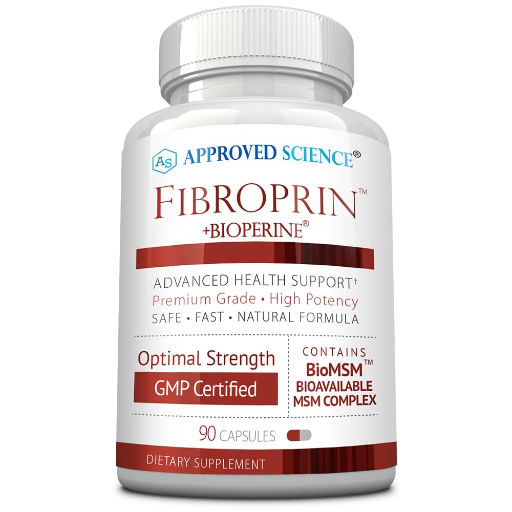 Approved Science Fibroprin bottle front view suggests daily mobility support.
