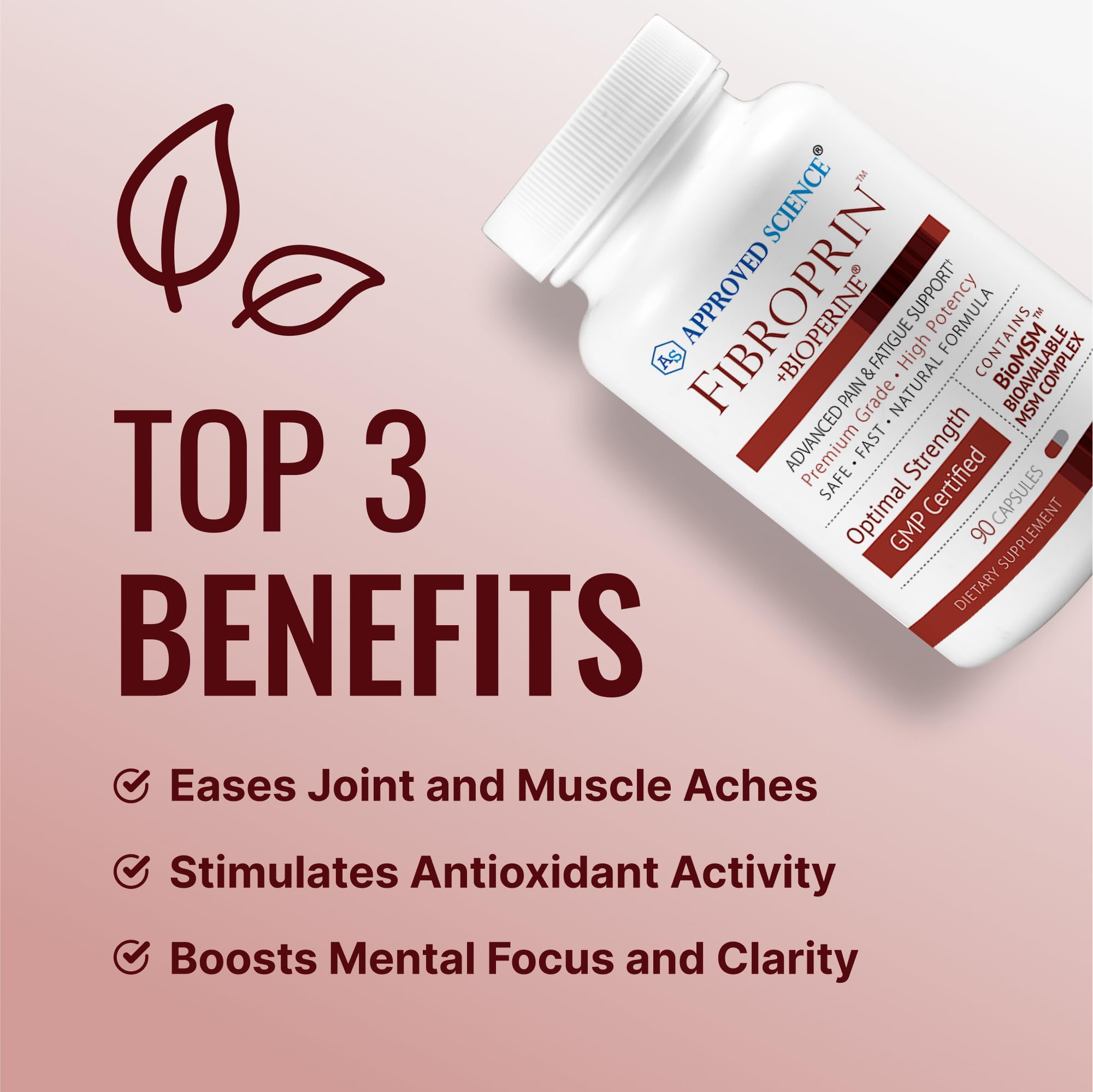 Label details on Fibroprin show vegan, GMP-certified quality.