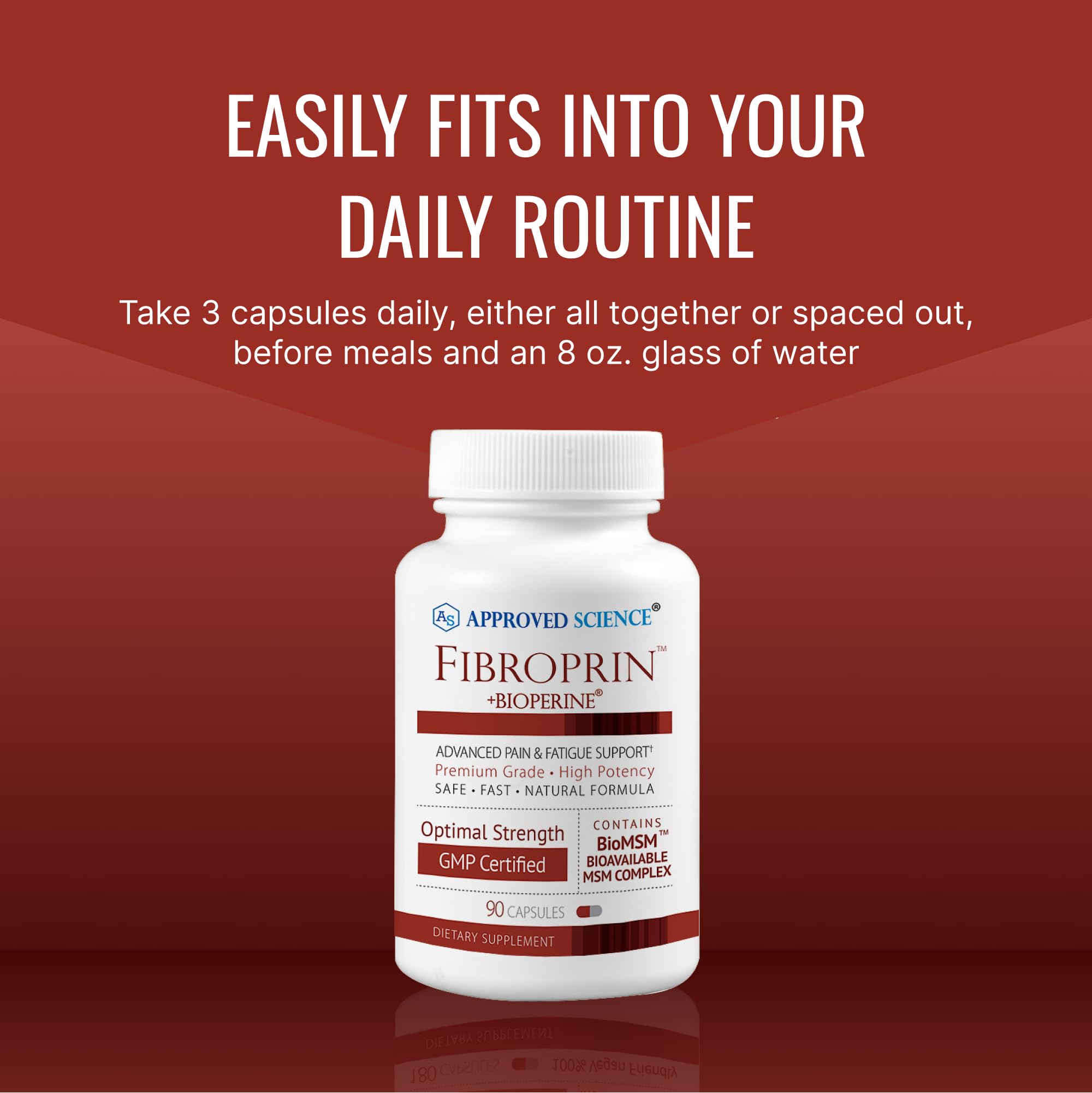 Fibroprin on a clean workspace evoking reliable activity support.