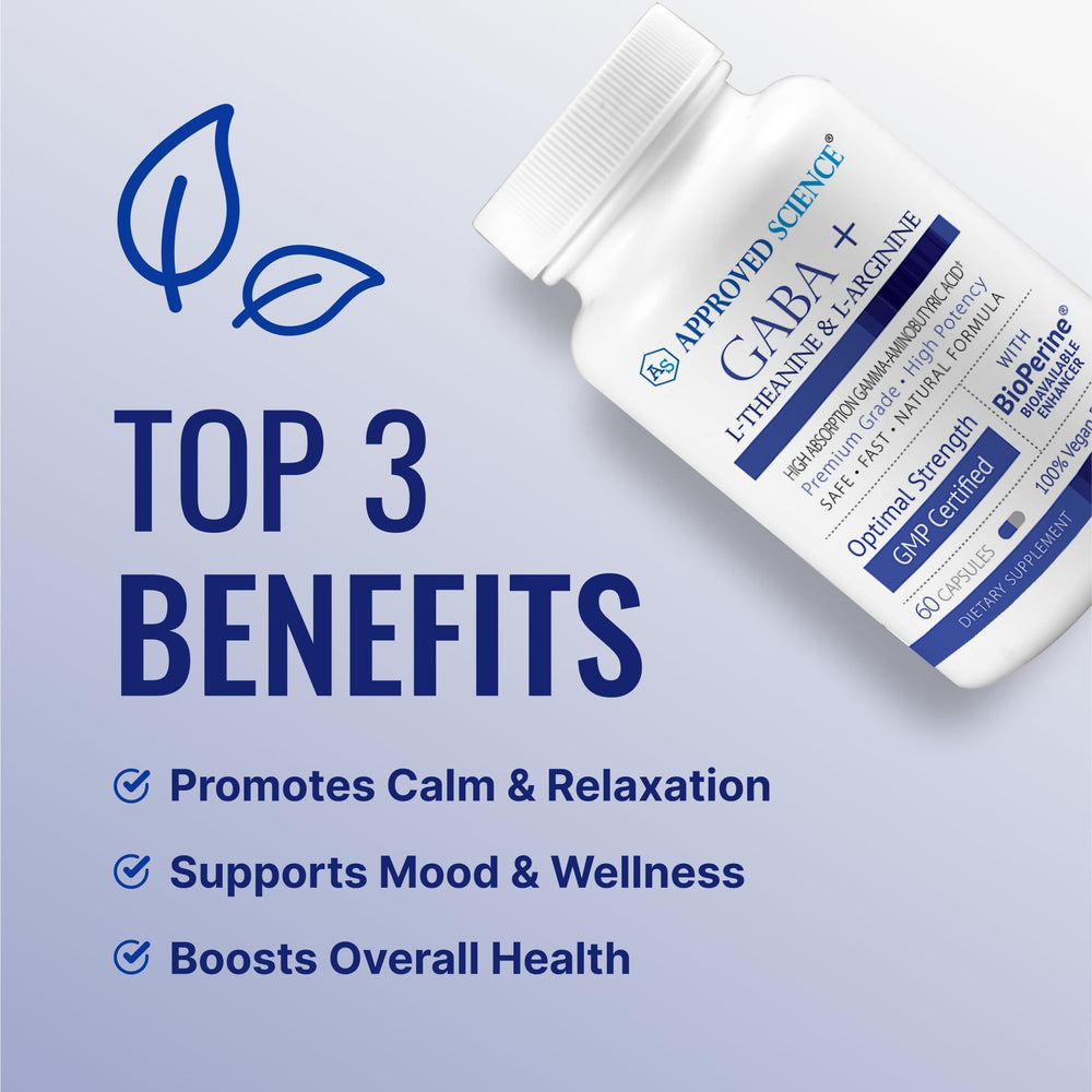 Capsules in hand suggesting easy nightly relaxation with GABA+