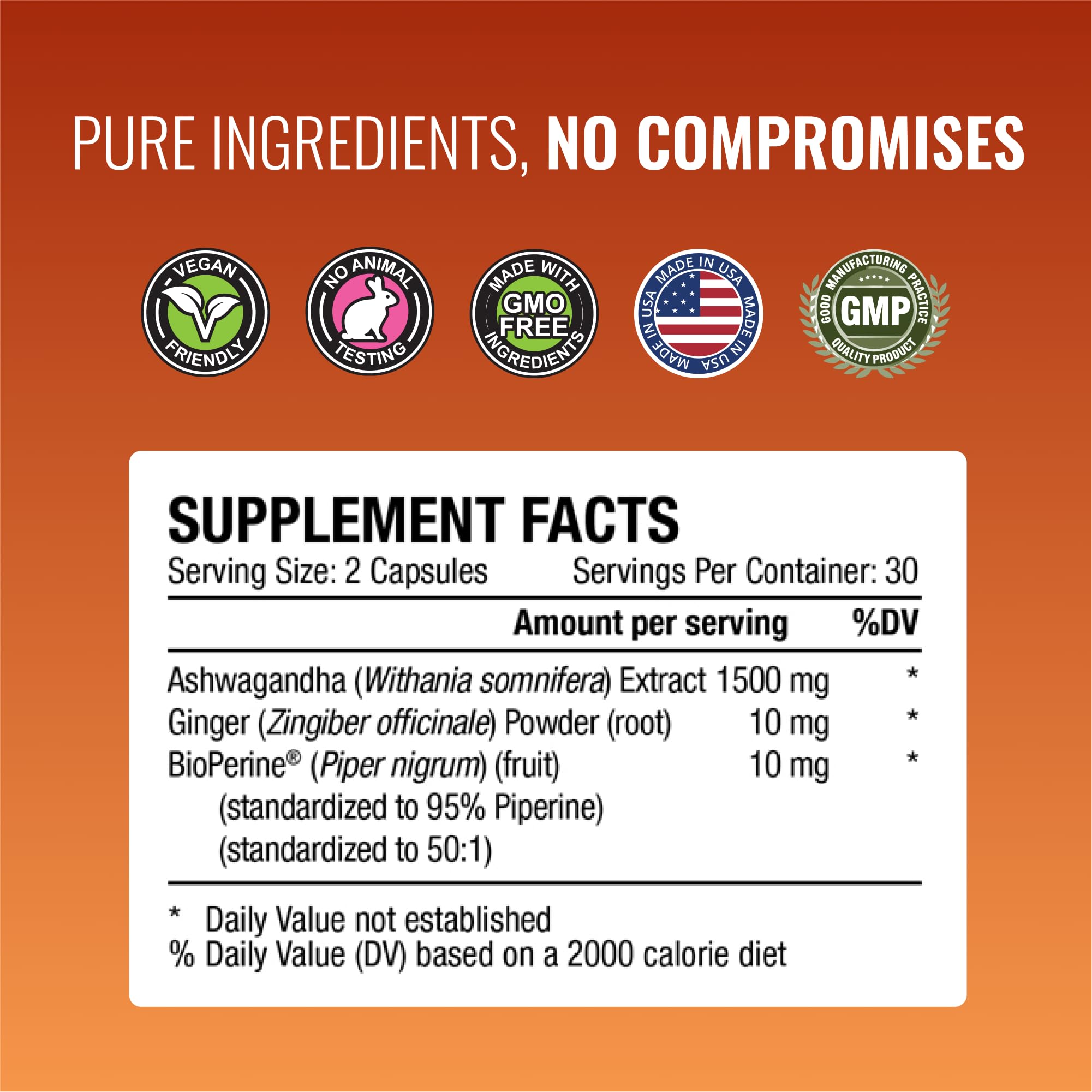 Approved Science ginger root detail suggests natural support for body and mind