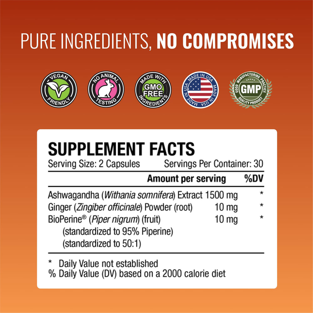Approved Science ginger root detail suggests natural support for body and mind
