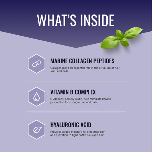 Capsules from Approved Science Hair, Skin and Nails ready for daily use.