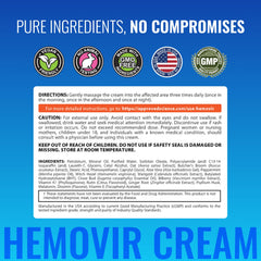 Approved Science Hemovir ginger root capsules suggest circulatory support and comfort.