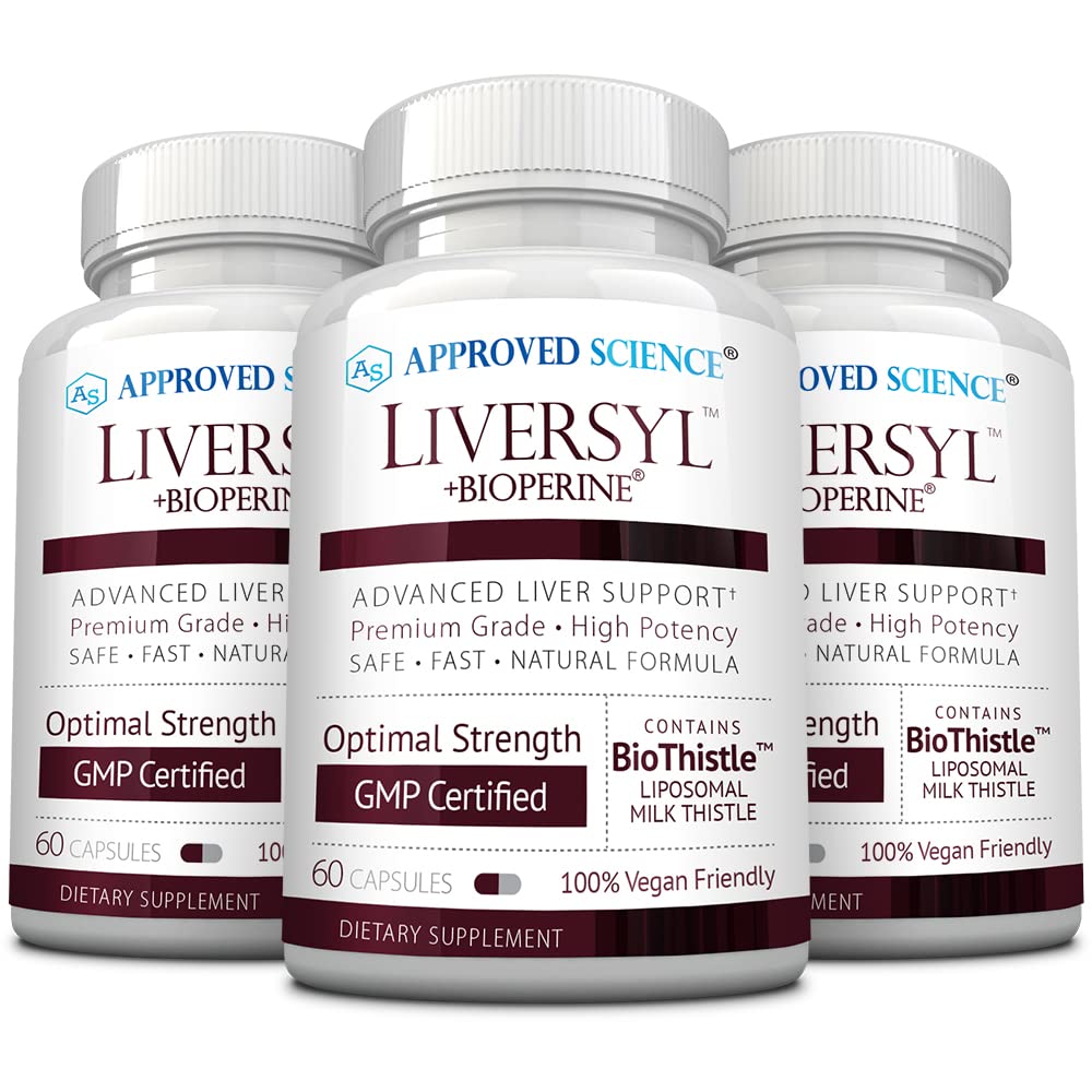 Approved Science Liversyl bottle front showing vegan liver support formula