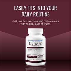 Approved Science Liversyl USA-made seal emphasizing quality manufacturing