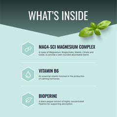 Approved Science Magnesium Complex capsules closeup with four magnesium forms.