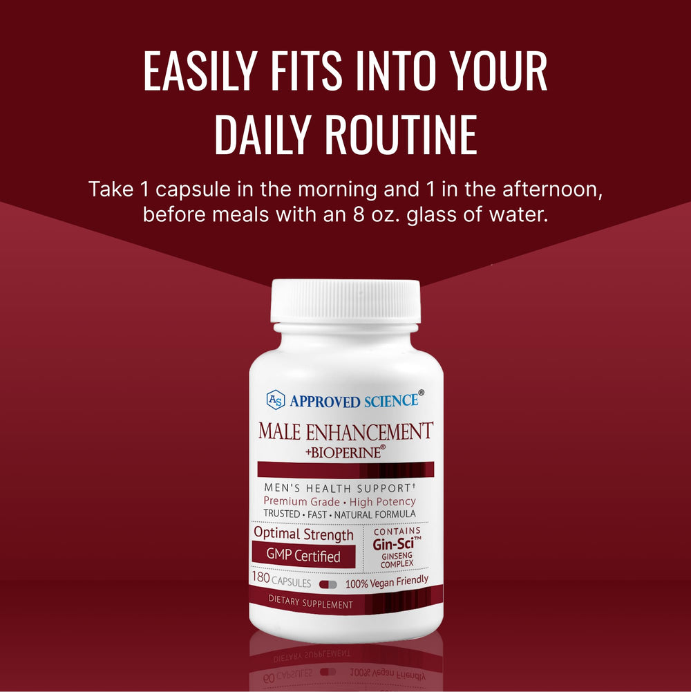 Approved Science packaging and bottle on a clean surface for routine wellness.