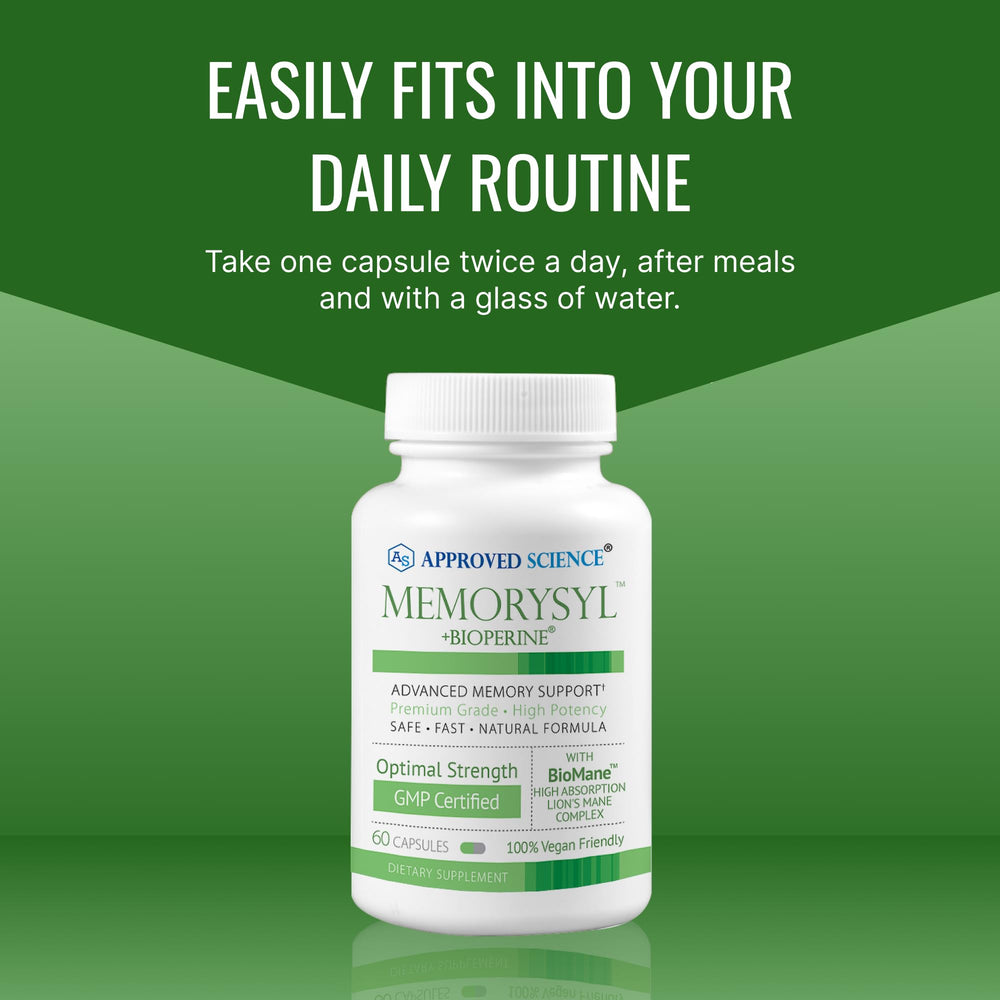 Approved Science MemorySyl daily routine supports focus during study sessions.