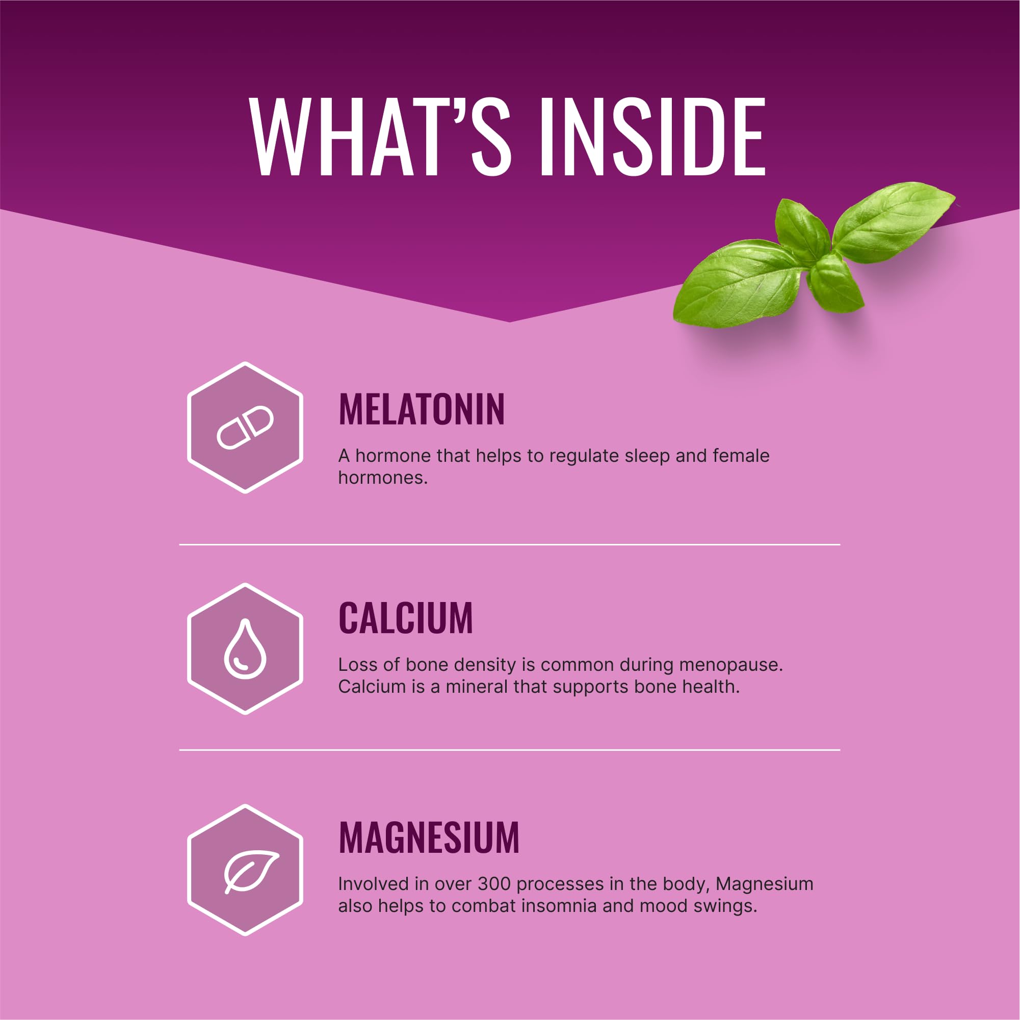 Approved Science Menoprin PM capsules closeup shows vegan formula and essential minerals