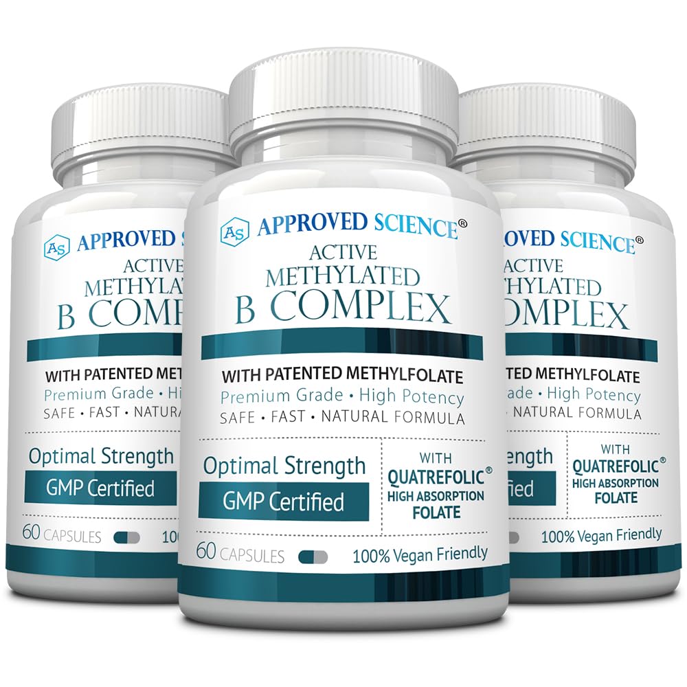 Approved Science Methylated B Complex bottle front view supports daily energy and balance
