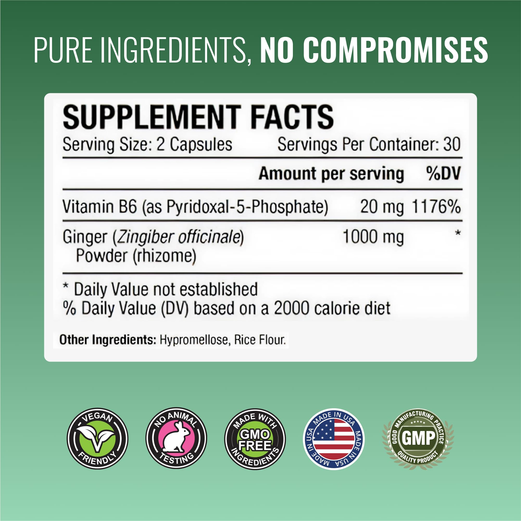 Approved Science Nauseprin bottle on counter ready for daily use.