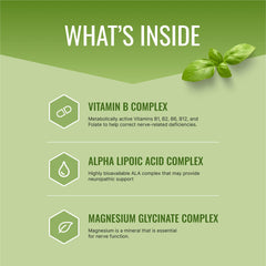 Close-up label highlights B-Absorb, Mag-Sci, AlphaPro blends.