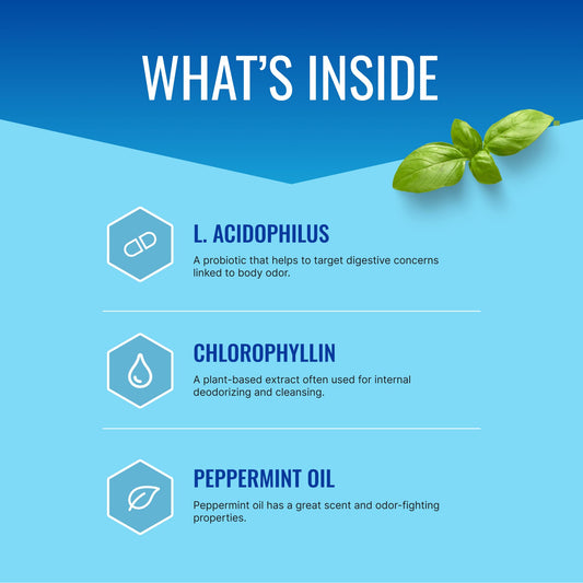 Approved Science Odorol bottle pour reveals capsules for daily use