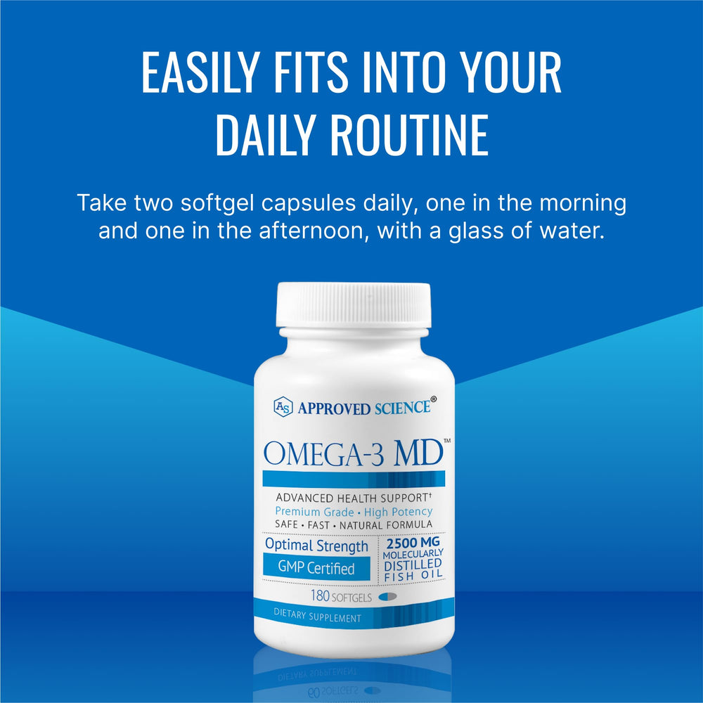 Approved Science Omega-3MD scene suggesting focus and mood support