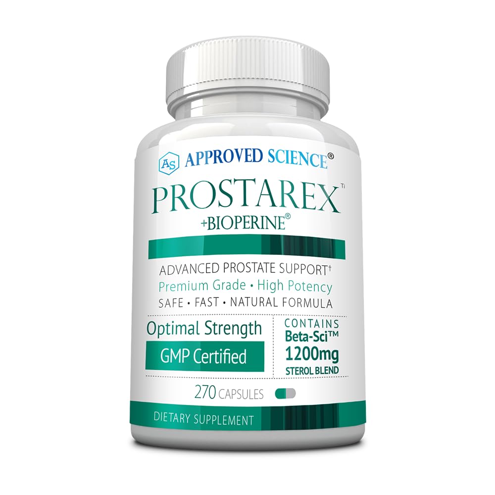 Approved Science Prostarex bottle front view for daily prostate support
