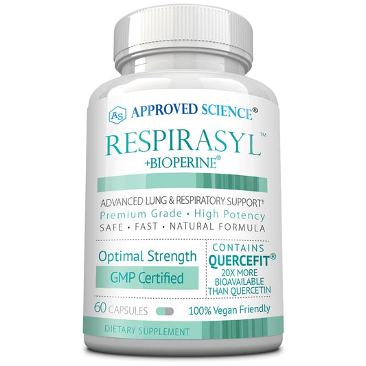 Approved Science Respirasyl bottle with capsules for daily respiratory support.