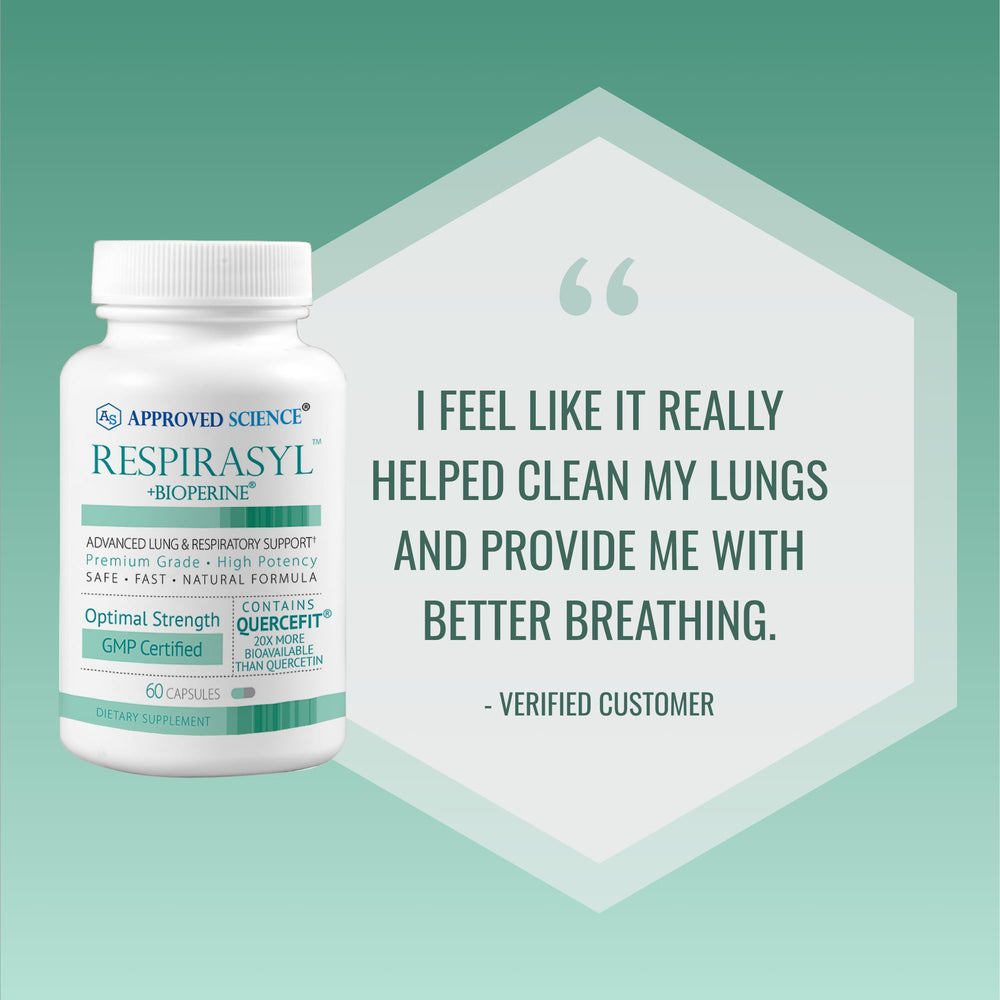 Usage scene with Respirasyl capsules on a clean surface.
