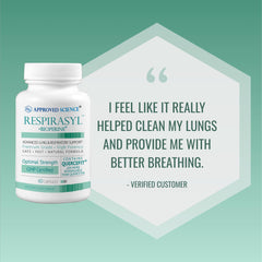 Usage scene with Respirasyl capsules on a clean surface.