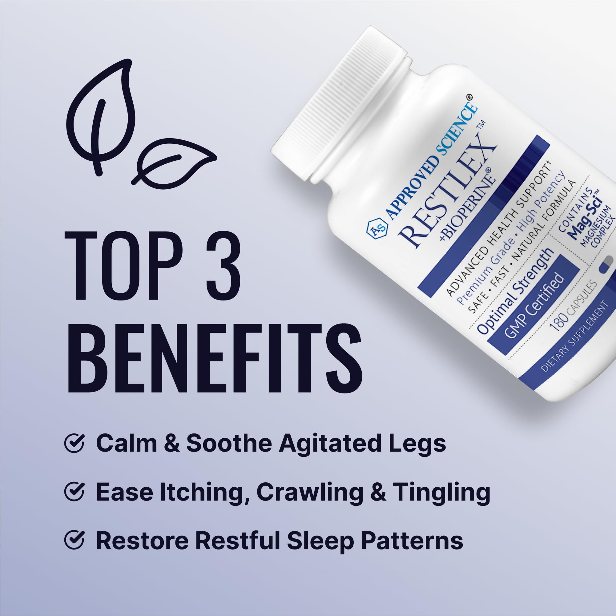 Restlex label details with ingredients and quality indicators.