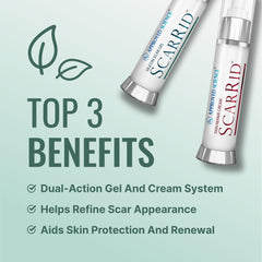 Approved Science Scarrid duo-pack displaying gel and cream for a complete routine