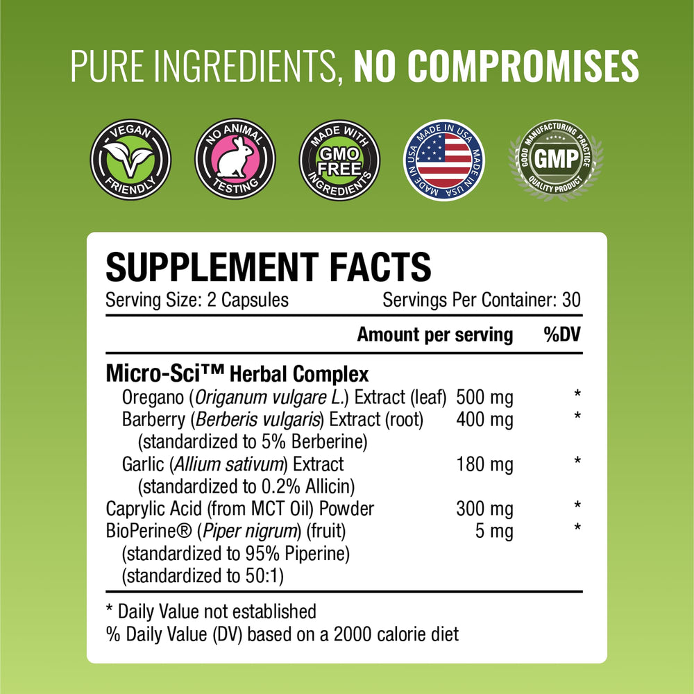 Label emphasizes third-party testing and GMP manufacturing