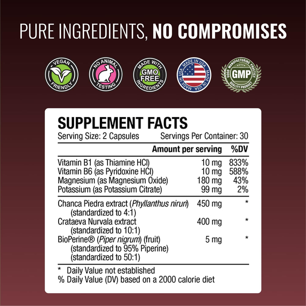 Chanca Piedra 4:1 extract detail on jar label.