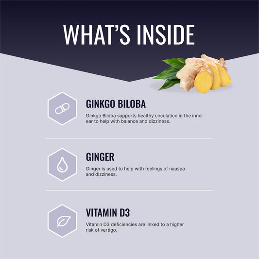 VertiSyl capsules close-up highlighting ginkgo and ginger for wellness support.