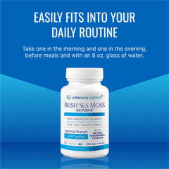 Approved Science 180-Capsules Sea Moss vegan formula for daily wellness.