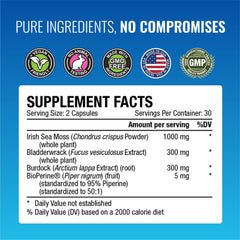 Approved Science Sea Moss with Bioperine for enhanced absorption and vitality.