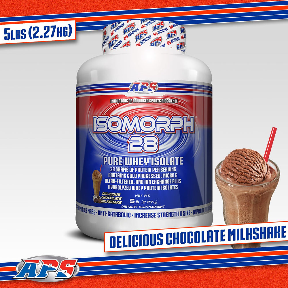 Close-up of Isomorph 28 powder texture emphasizing low carbs and clean profile.