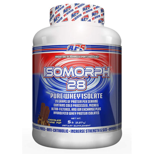 APS Nutrition Isomorph 28 bottle with protein powder for on-the-go fueling.