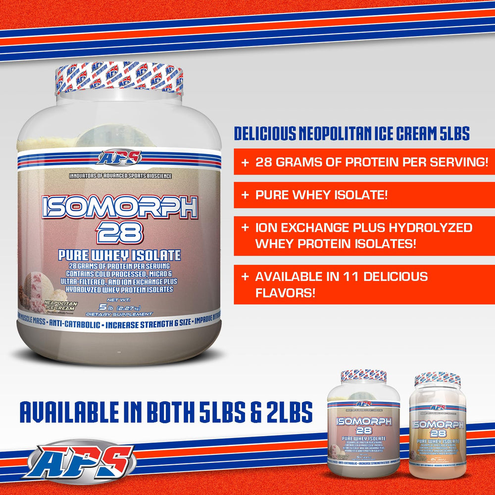 Close-up label shows 28g protein per scoop for daily protein.