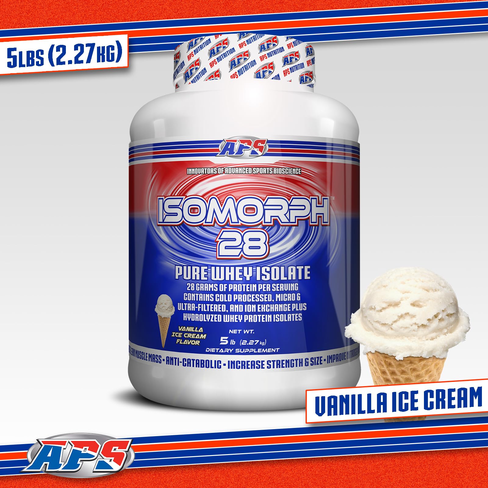 APS Nutrition Isomorph 28 nutrition facts panel helps compare protein quality at a glance.