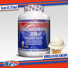 APS Nutrition Isomorph 28 nutrition facts panel helps compare protein quality at a glance.