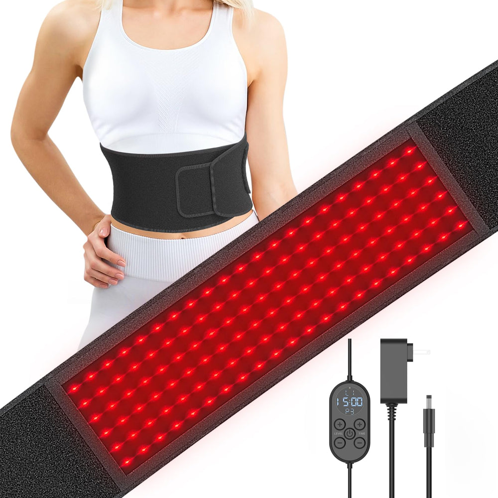Aptoyu red light therapy belt worn on the waist for at-home sessions.